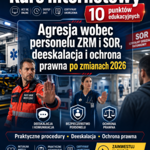 Kurs internetowy - doskonalenie ustawiczne w zawodach medycznych - Agresja w SOR i ZRM