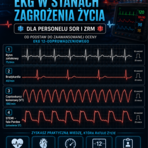 Szkolenie ustawiczne w zawodach medycznych - kurs internetowy EKG
