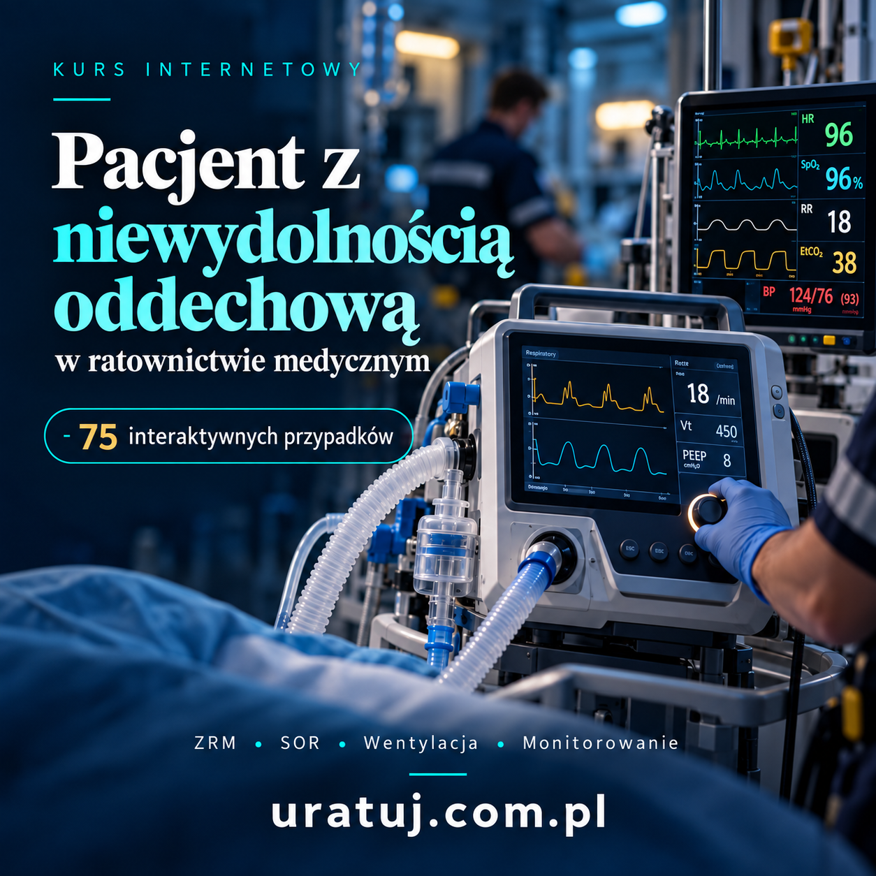Doskonalenie ustawiczne w zawodach medycznych - Pacjent z niewydolnością oddechową kurs internetowy